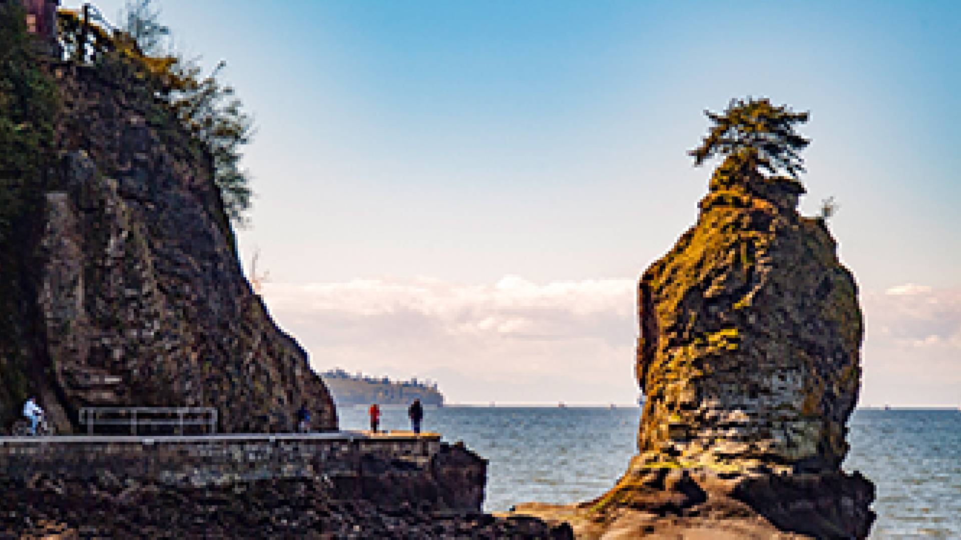 Siwash Rock at Stanley Park in Vancouver, B.C.