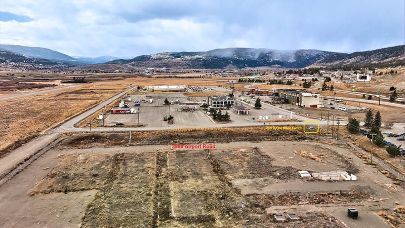 Undeveloped land at the Merritt Airport.