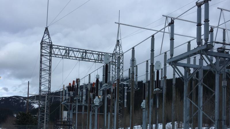 photograph of the bullmoose substation-side view