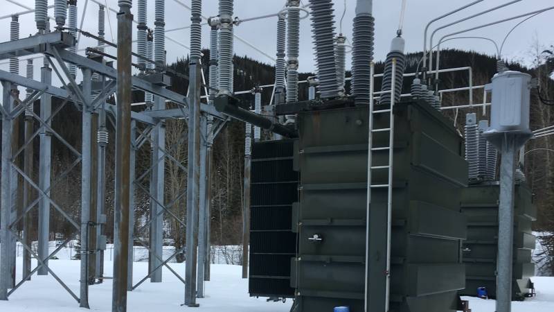 photograph of the bullmoose substation-side view